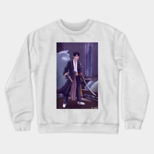 Man with sword and gun Crewneck Sweatshirt